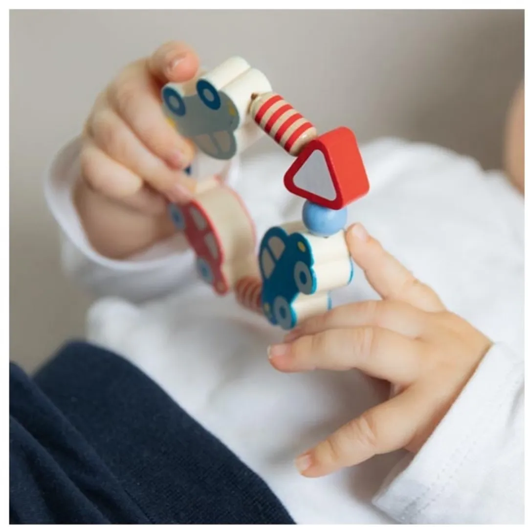 Goki Baby Bijtring Auto's Ø8,5cm - Meerkleurig