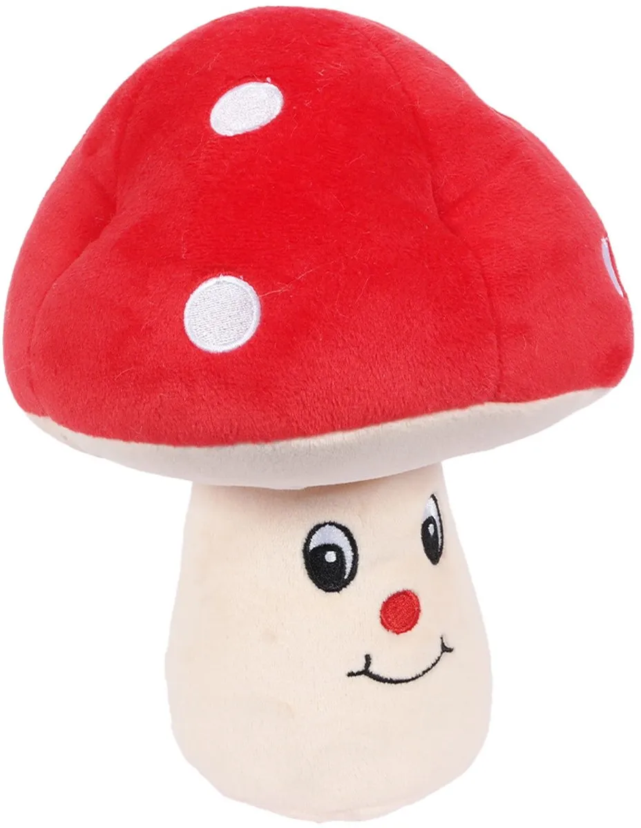 PIA Pluche Paddenstoel Rood 23cm