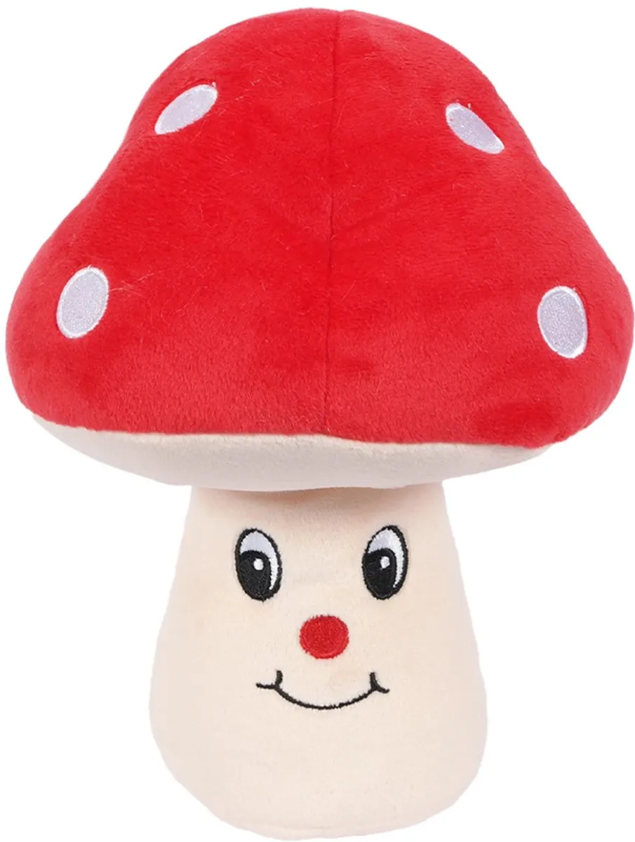 PIA Pluche Paddenstoel Rood 23cm