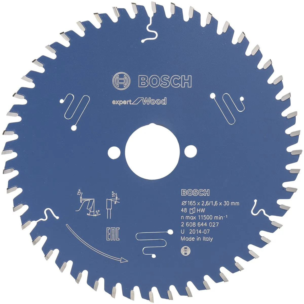 Bosch Expert Cirkelzaagblad Aluminium 160x20x2.2/1.6mm - 52 Tanden