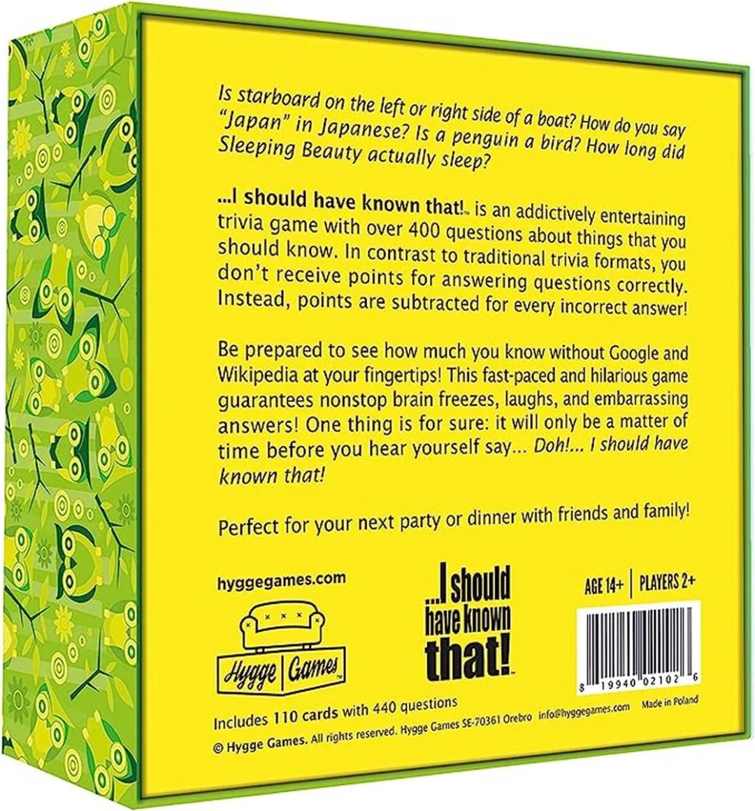 Hygge Games I Should Have Known That! - Kaartspel - Engelse versie