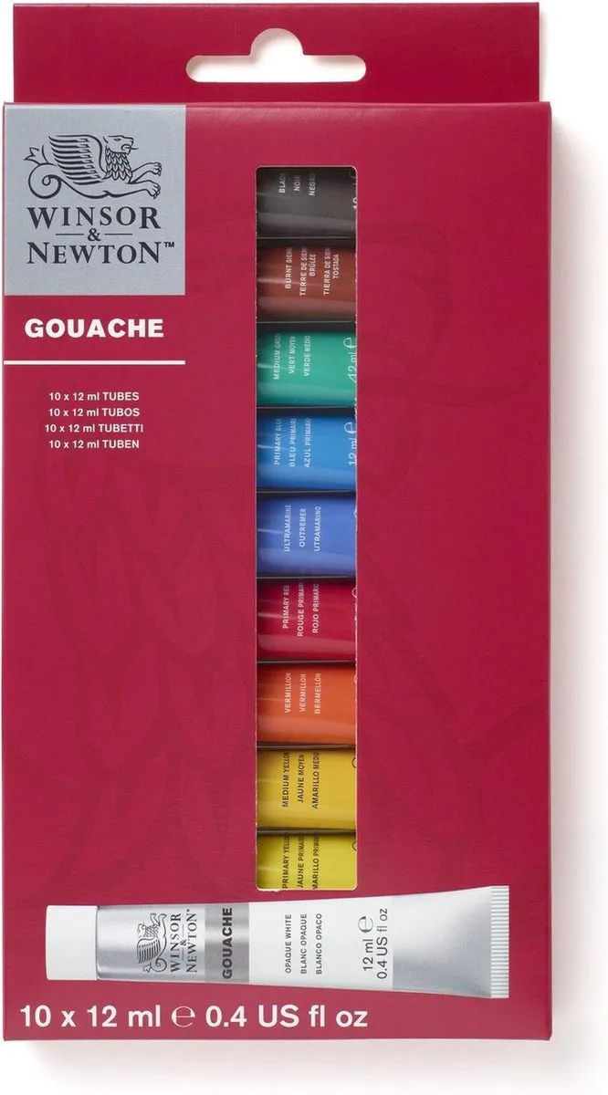 Winsor & Newton Gouache Set 10 Kleuren