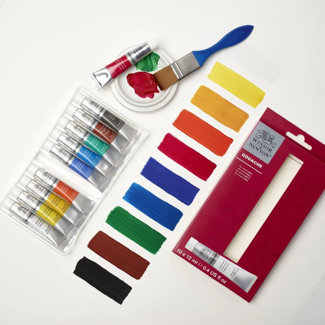Winsor & Newton Gouache Set 10 Kleuren - 120ml