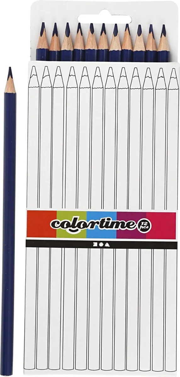 Colortime Kleurpotlood 3mm Donkerblauw