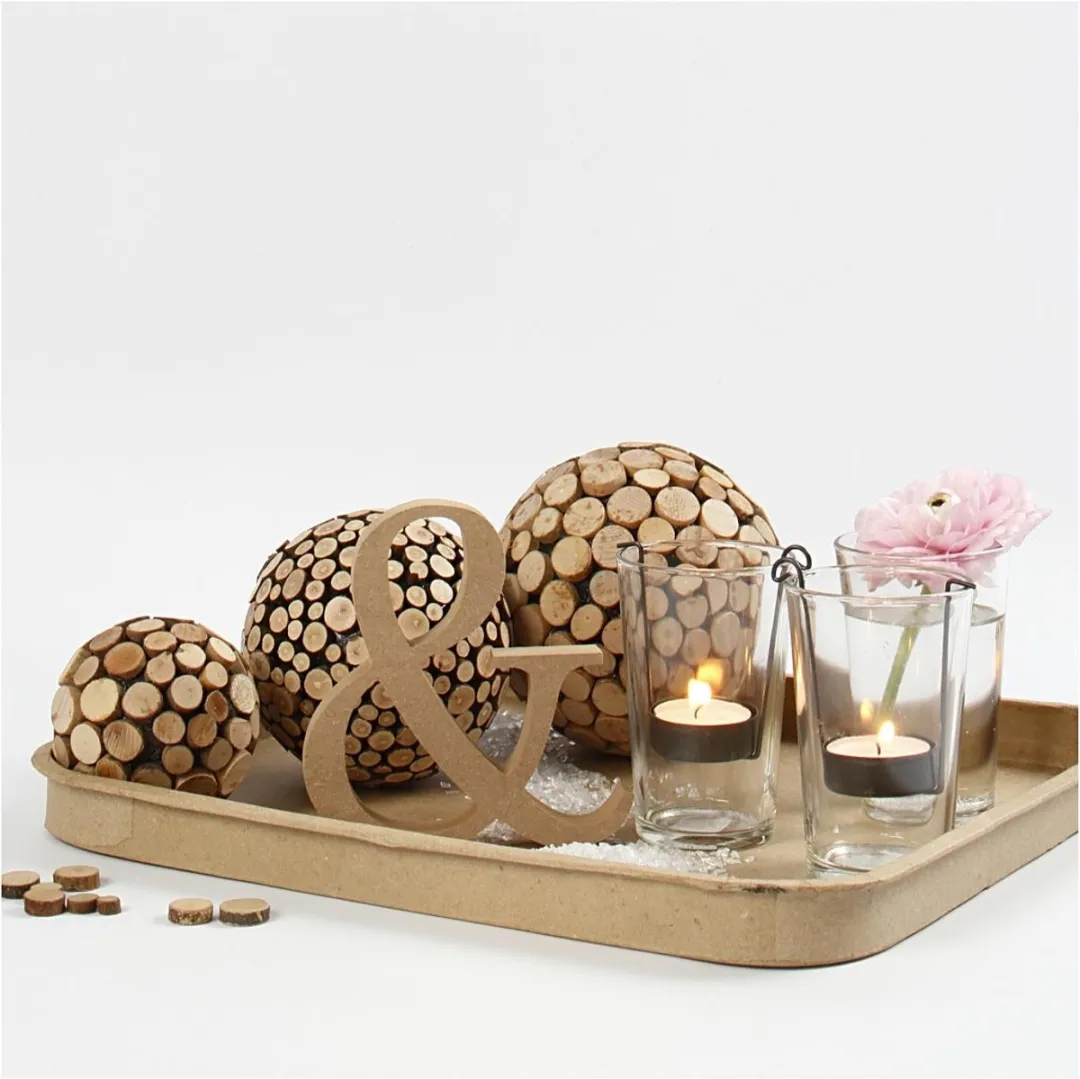 Creativ Company Houten Ampersand Symbool - 8cm - Bruin