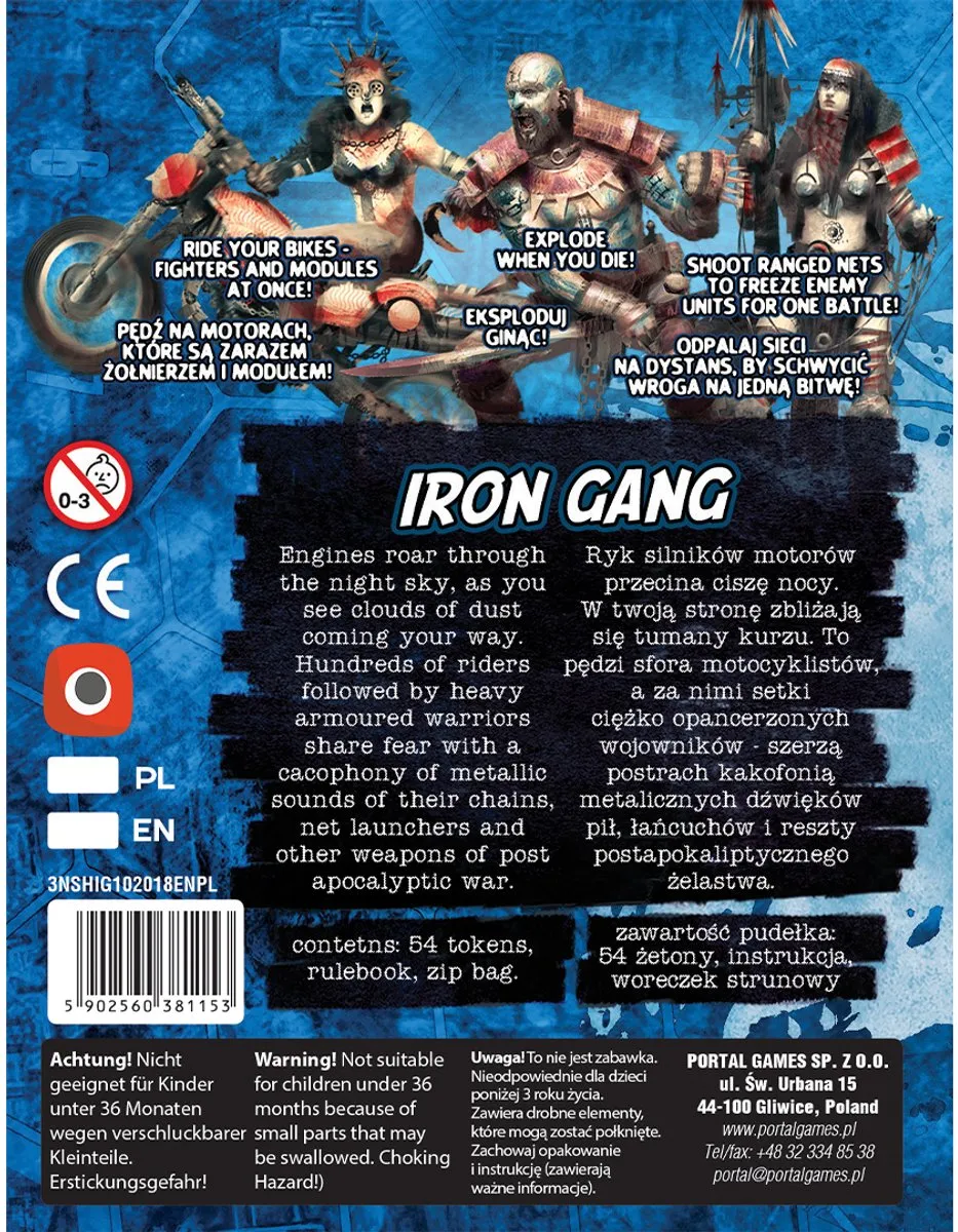 Portal Games Neuroshima HEX 3.0 Iron Gang Uitbreiding