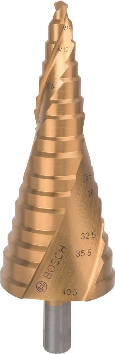 Bosch HSS-TiN Stappenboor M10-M40 125,5mm
