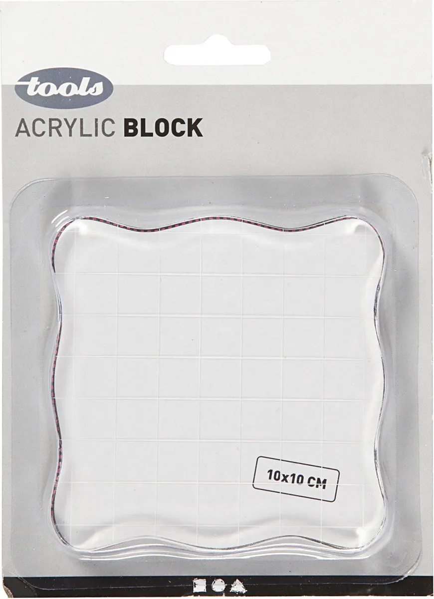 Creativ Company Stempelblok Vierkant 10cm - Multicolor