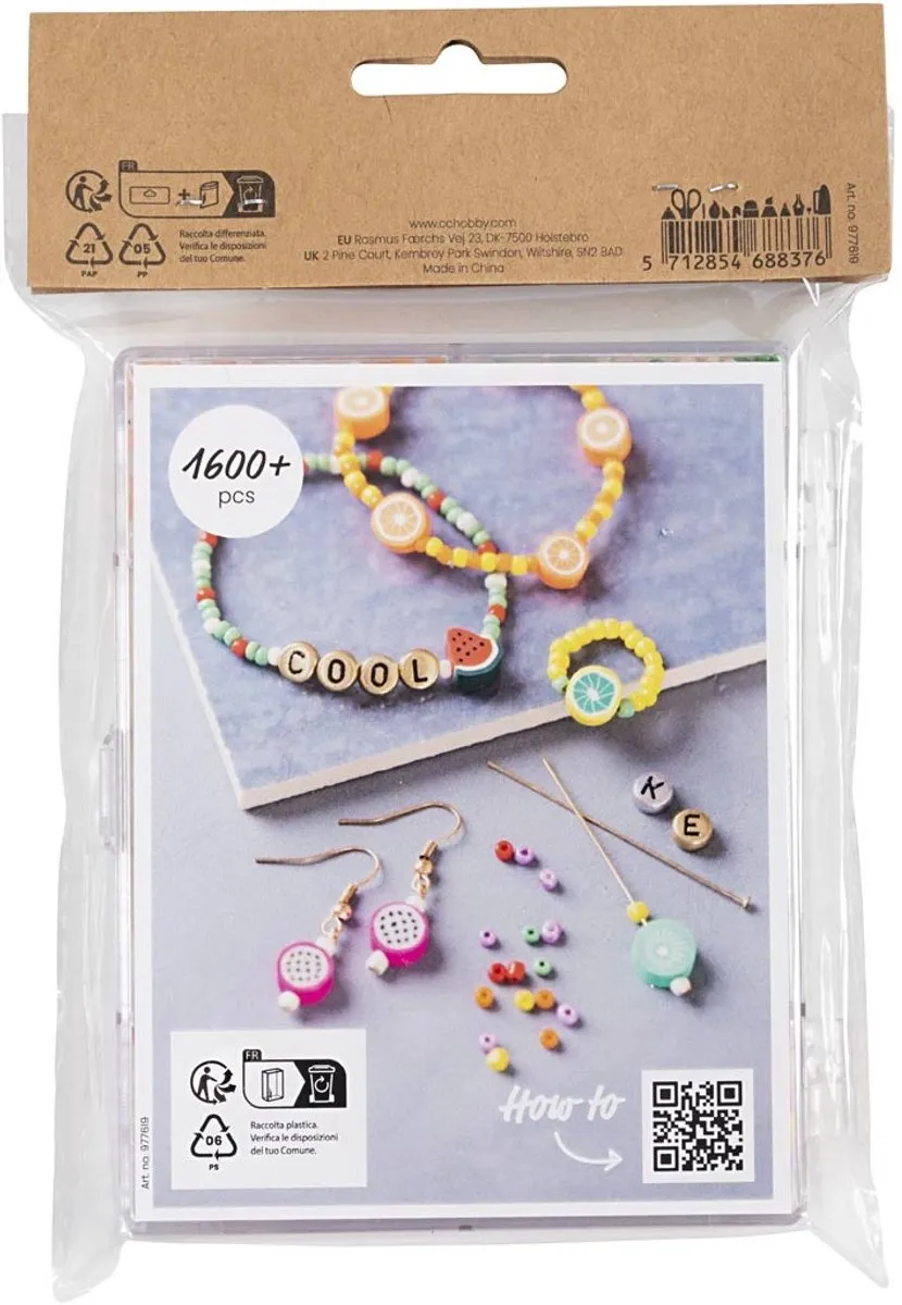 Creativ Company Sieraden Maken Set Fruitmix - Multicolor