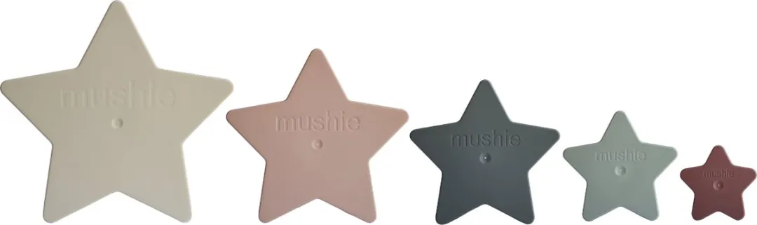 Mushie Stapeltoren Nesting Star - Ecru
