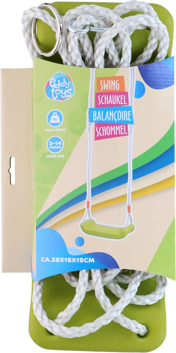 Eddy Toys Schommel 3-14 Jaar - 100kg - Meerkleurig
