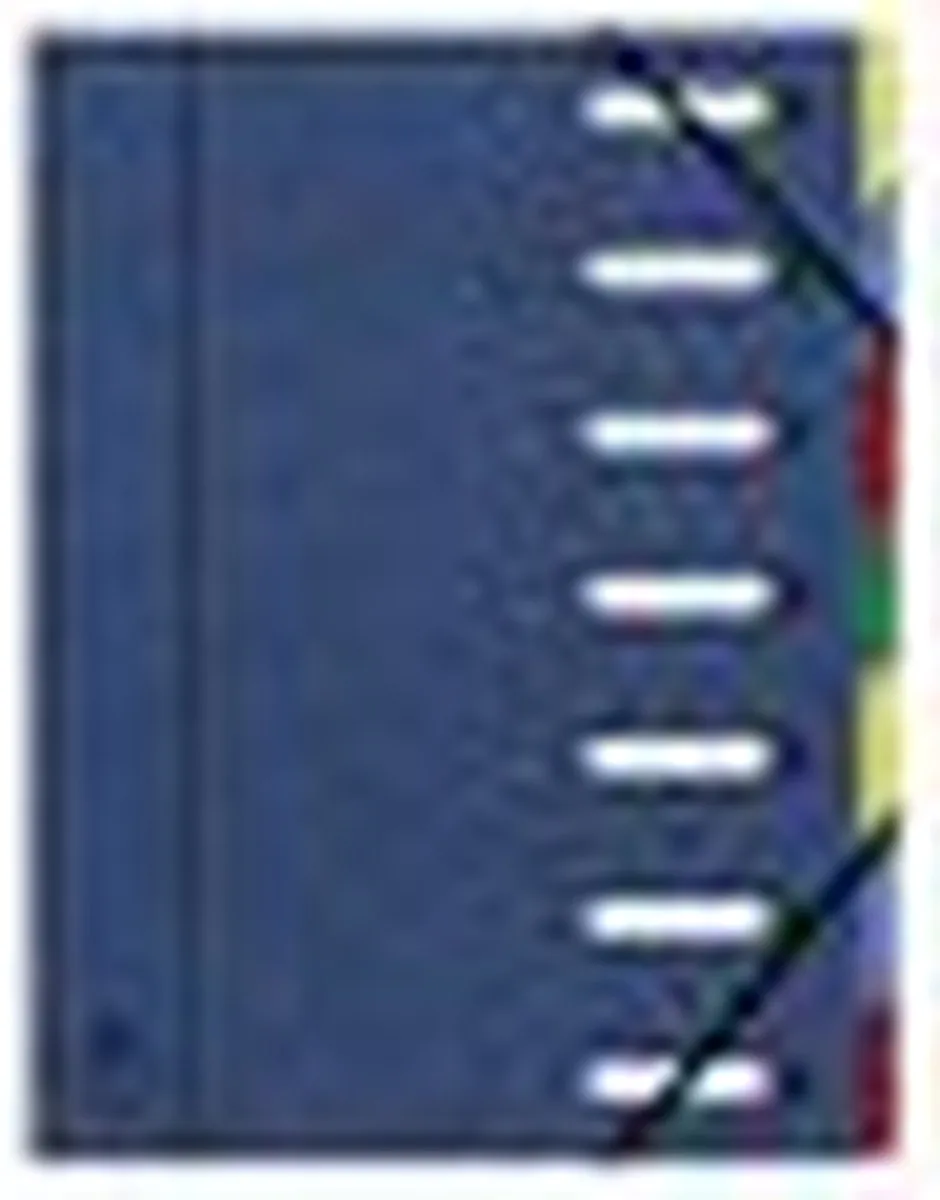 Exacompta Orderportefeuille A4 7-vaks - Blauw