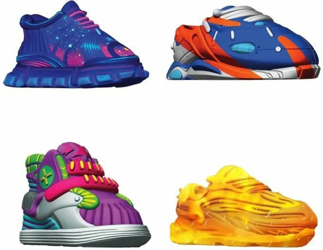 Splash Toys Sneak'Artz Deluxe Vaardigheidsspel - 4 Sneakers - afbeelding 6 van 6