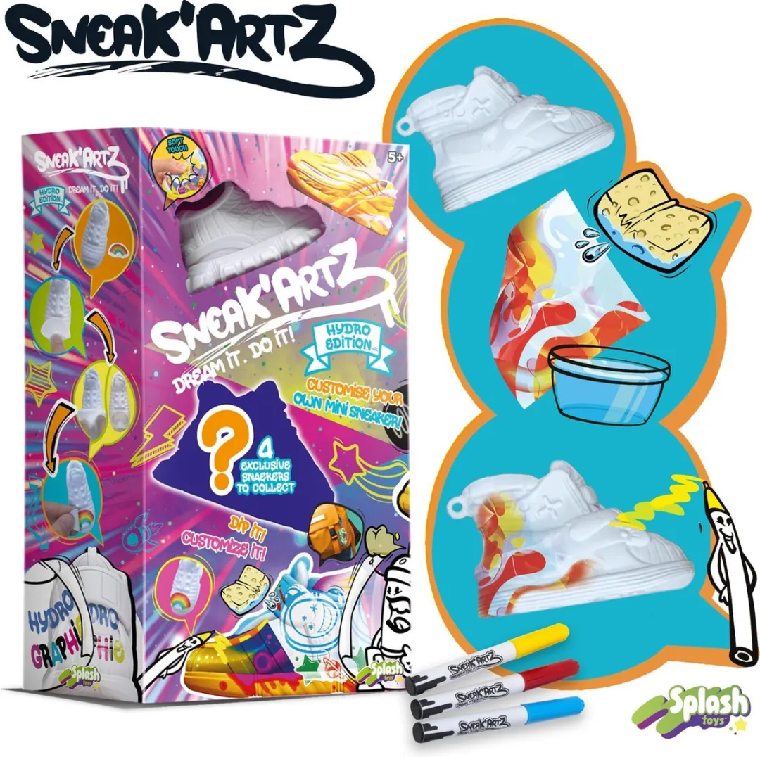 Splash Toys Sneak'Artz Deluxe Vaardigheidsspel - 4 Sneakers