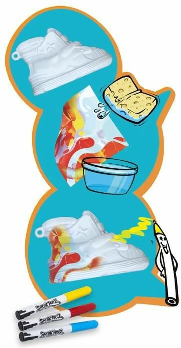 Splash Toys Sneak'Artz Deluxe Vaardigheidsspel - 4 Sneakers