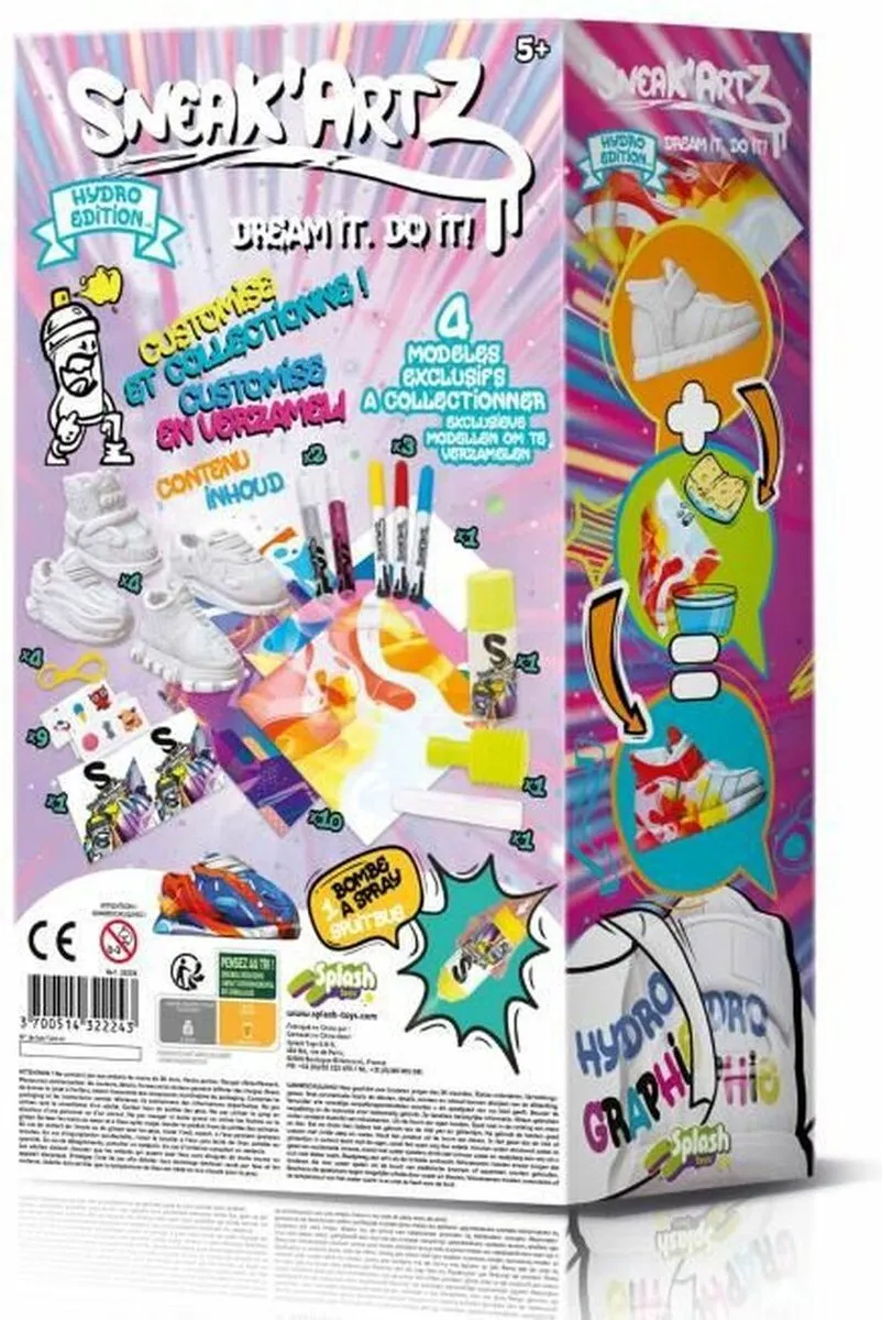 Splash Toys Sneak'Artz Deluxe Vaardigheidsspel - 4 Sneakers
