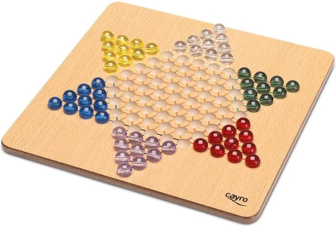 Cayro Chinese Checkers - 2 Spelers - In Metalen Opbergbox