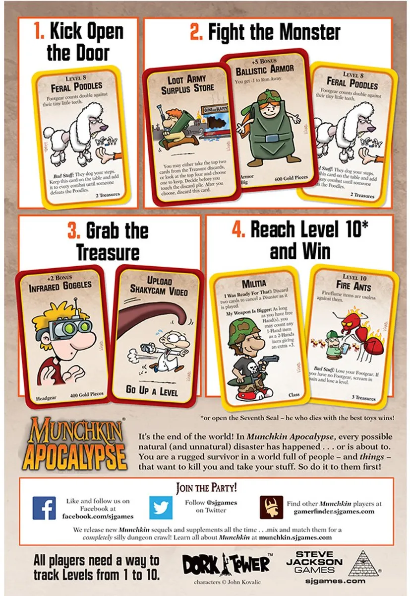 Steve Jackson Games Munchkin Apocalypse Kaartspel - 3-6 Spelers