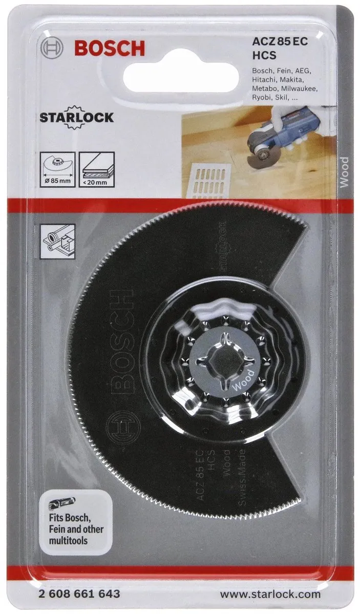 Bosch ACZ 85 EC Wood Segmentzaagblad 85mm - Oscillerend