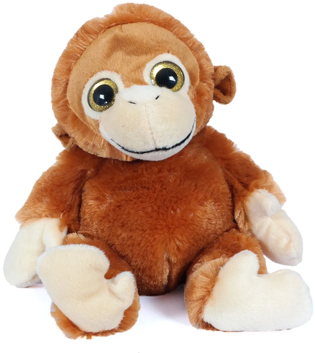 PIA Pluche Orang-oetan Knuffel - 30 cm - Beige/Bruin