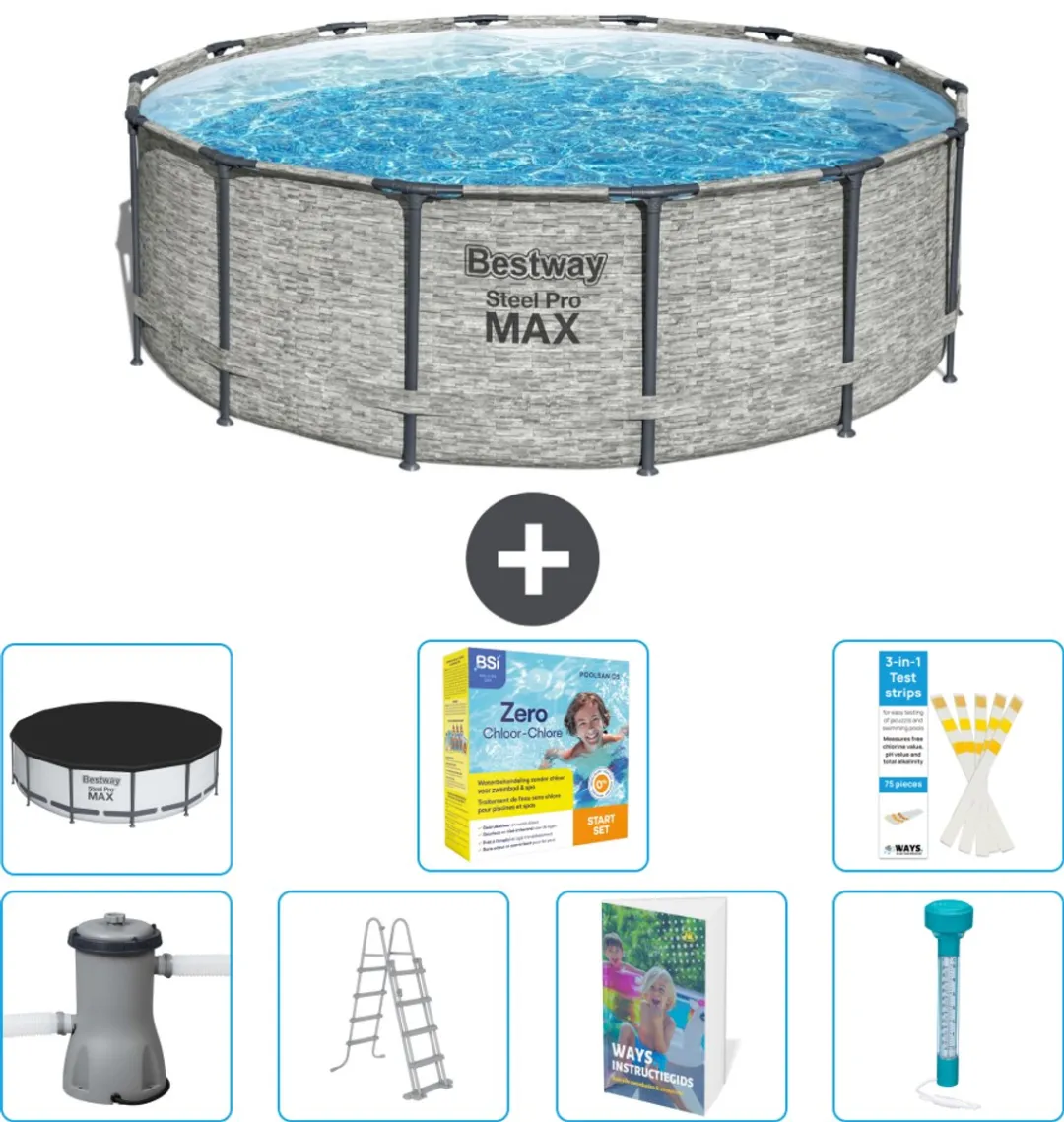 Bestway Steel Pro MAX Zwembad 427x122cm