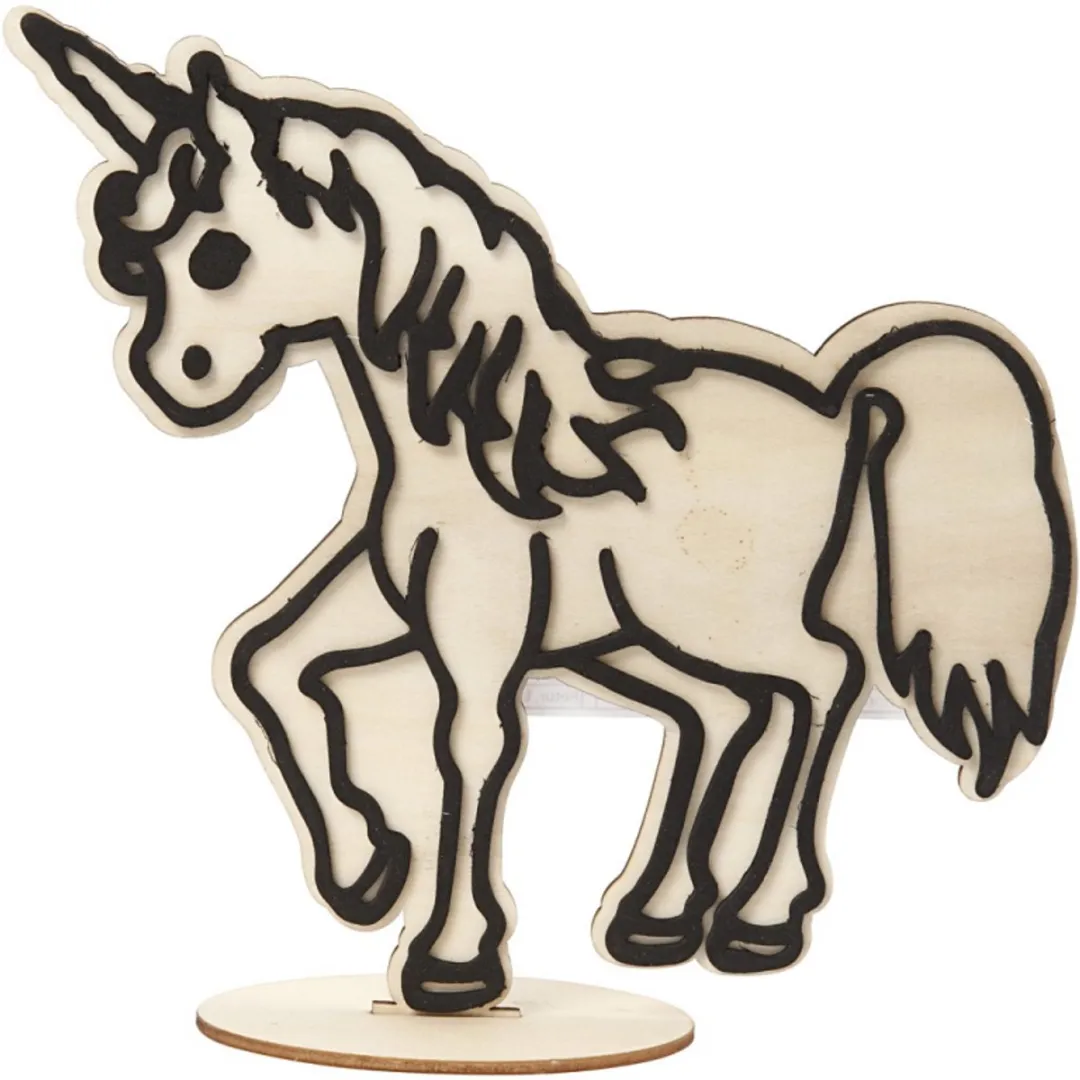 Creativ Company Houten Unicorn 19cm