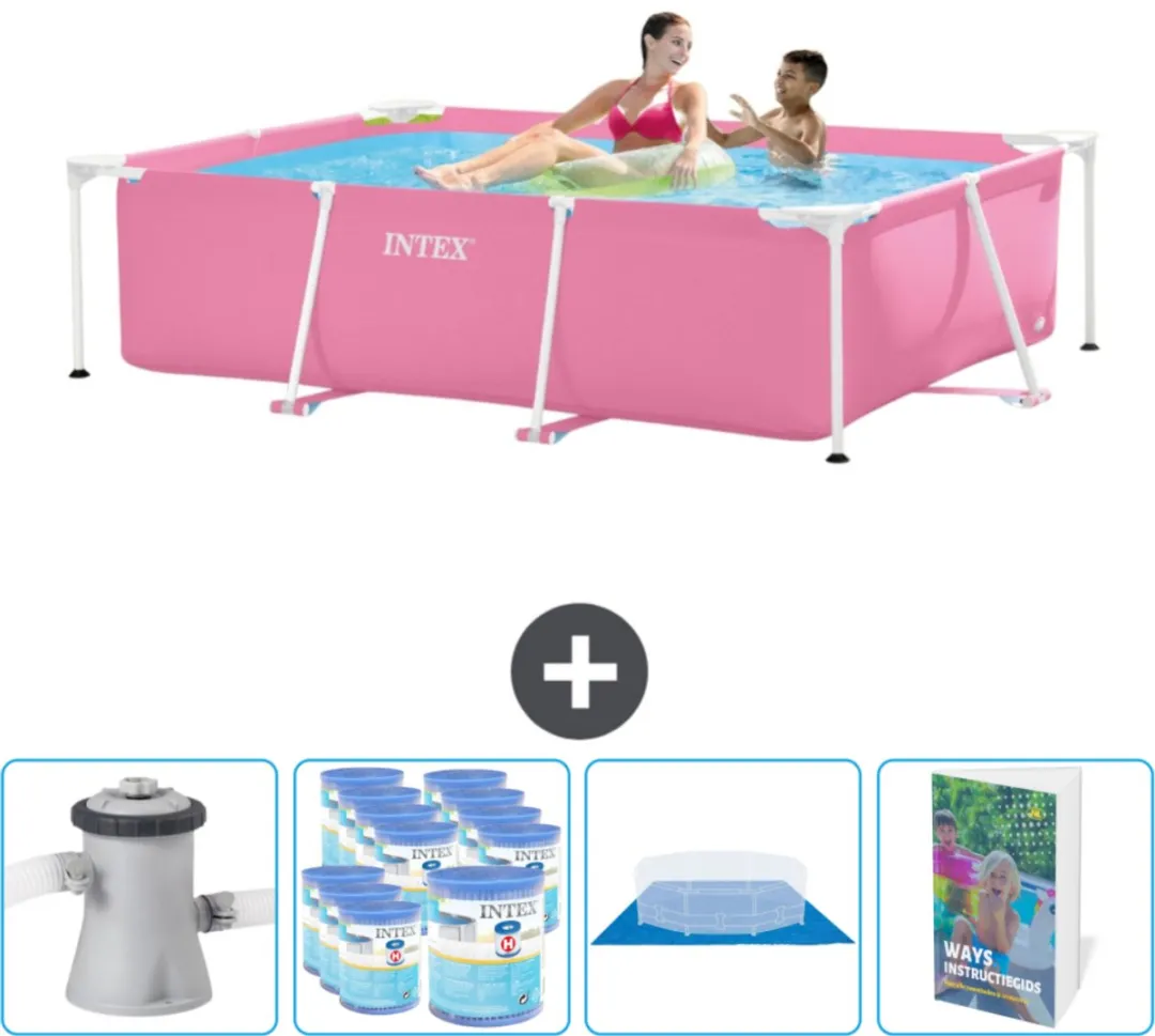 Intex Frame Zwembad 220x150x60cm Roze