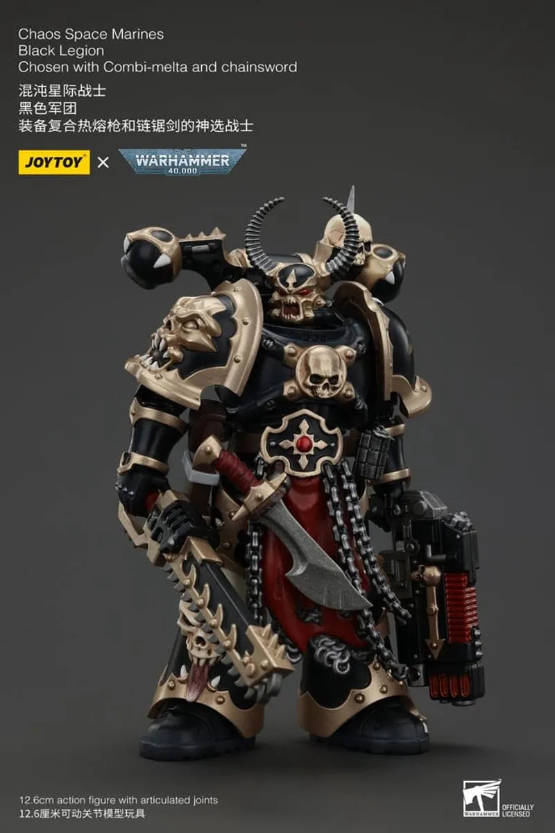 Joy Toy Warhammer 40k Chaos Space Marines Black Legion Chosen JT00980 - 20cm Action Figur - Multi
