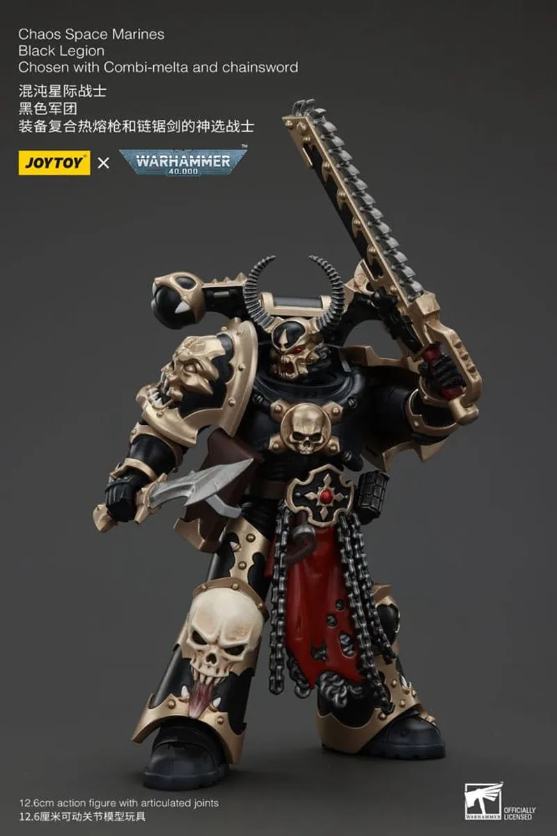Joy Toy Warhammer 40k Chaos Space Marines Black Legion Chosen JT00980 - 20cm Action Figur - Multi