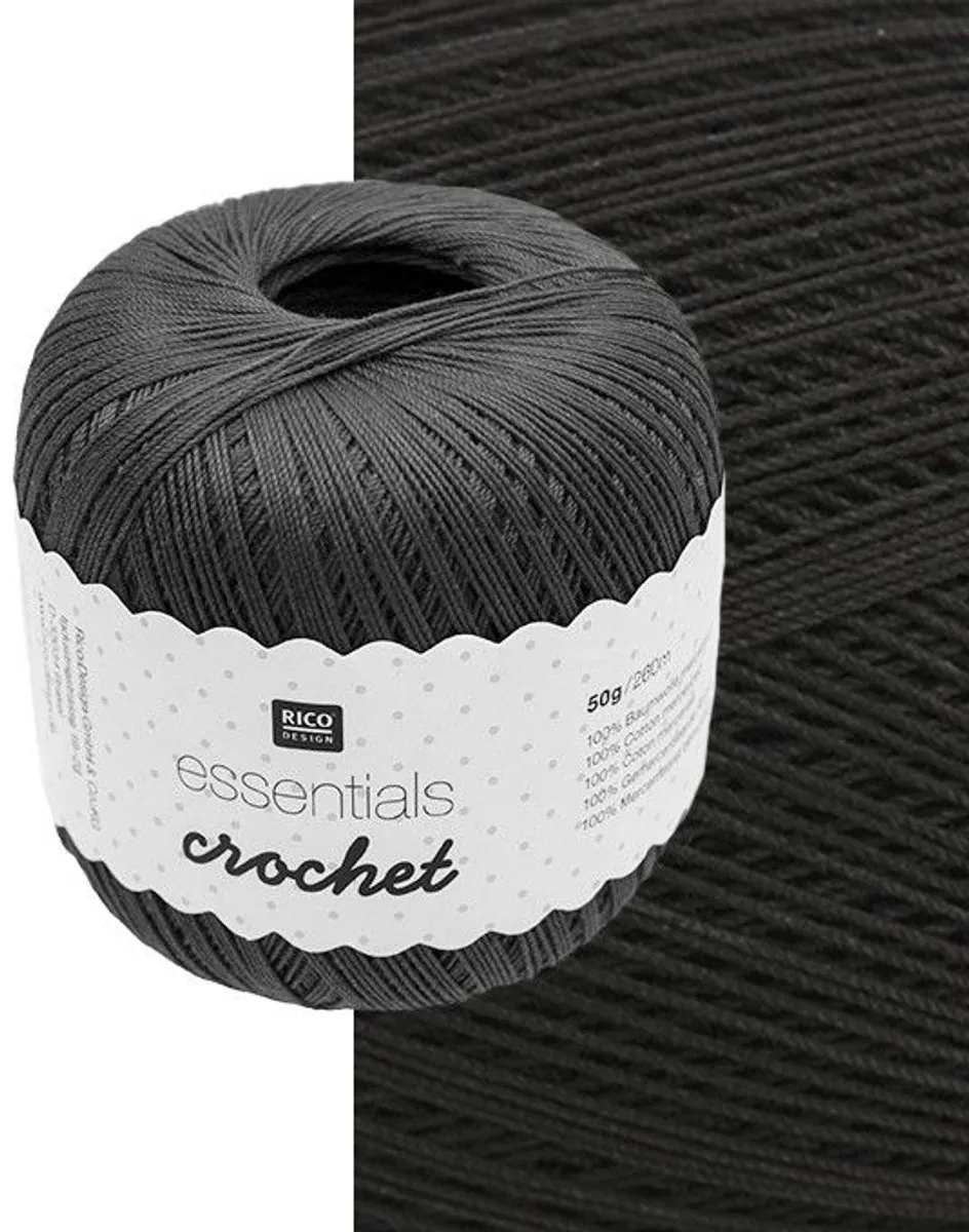 Rico Essentials Crochet Zwart #012
