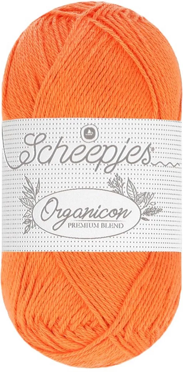 Scheepjes Organicon 224 Deep Tangerine Wol