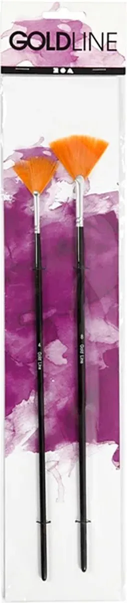 Creativ Company Gold Line Penselen Waaier Set - 2 Stuks