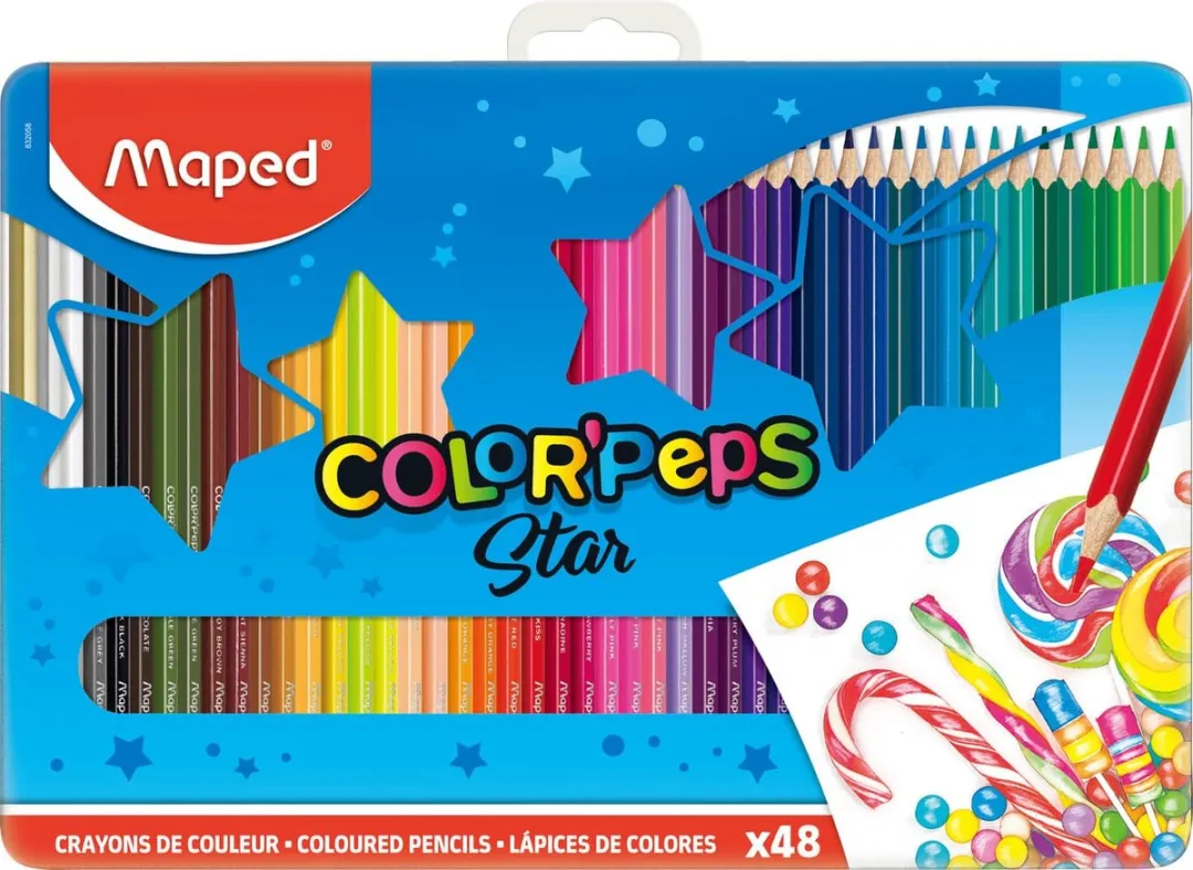 Maped COLOR'PEPS Kleurpotloodset 48 Stuks - Assorti - afbeelding 6 van 6