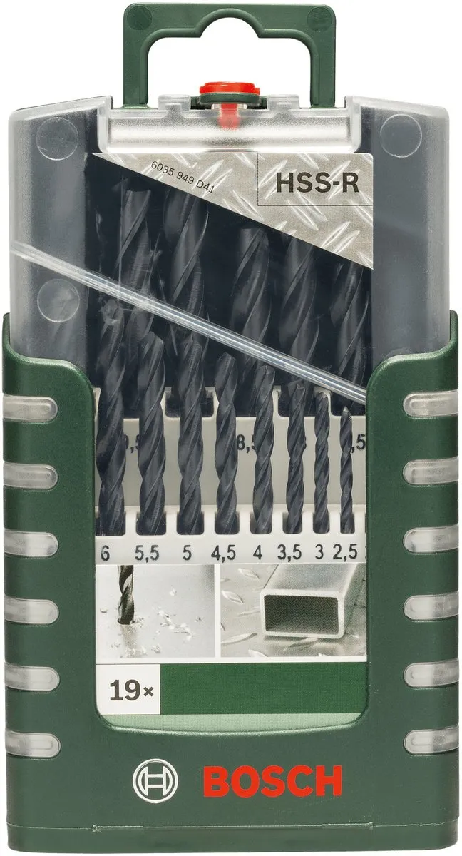 Bosch Metaalborenset HSS-R 1-10mm - 19-delig
