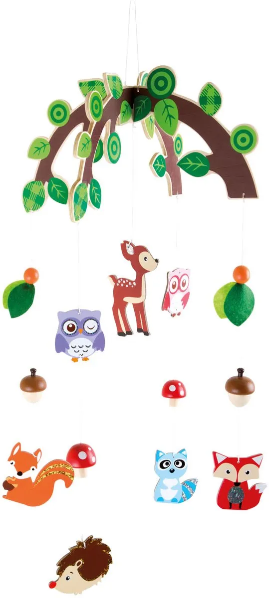 Small Foot Houten Baby Mobiel Bosdieren 10116