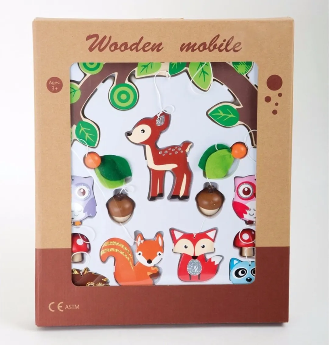 Small Foot Houten Baby Mobiel Bosdieren 10116 - Multicolor