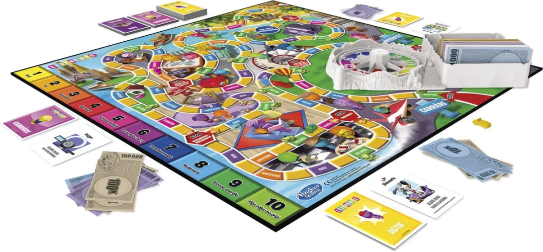Hasbro Levensweg Bordspel - 2 tot 4 Spelers - 6 Kleuren