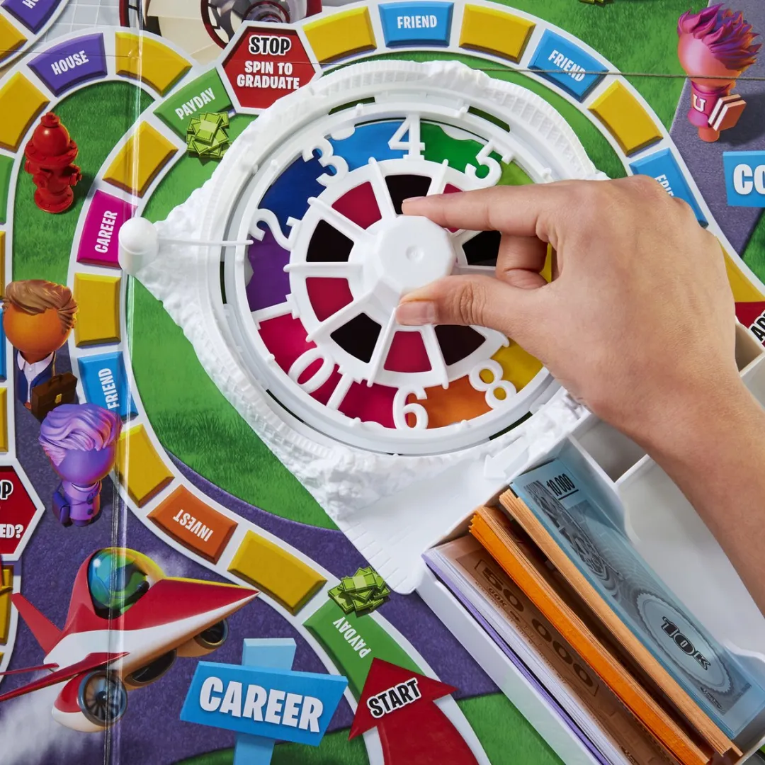 Hasbro Levensweg Bordspel - 2 tot 4 Spelers - 6 Kleuren