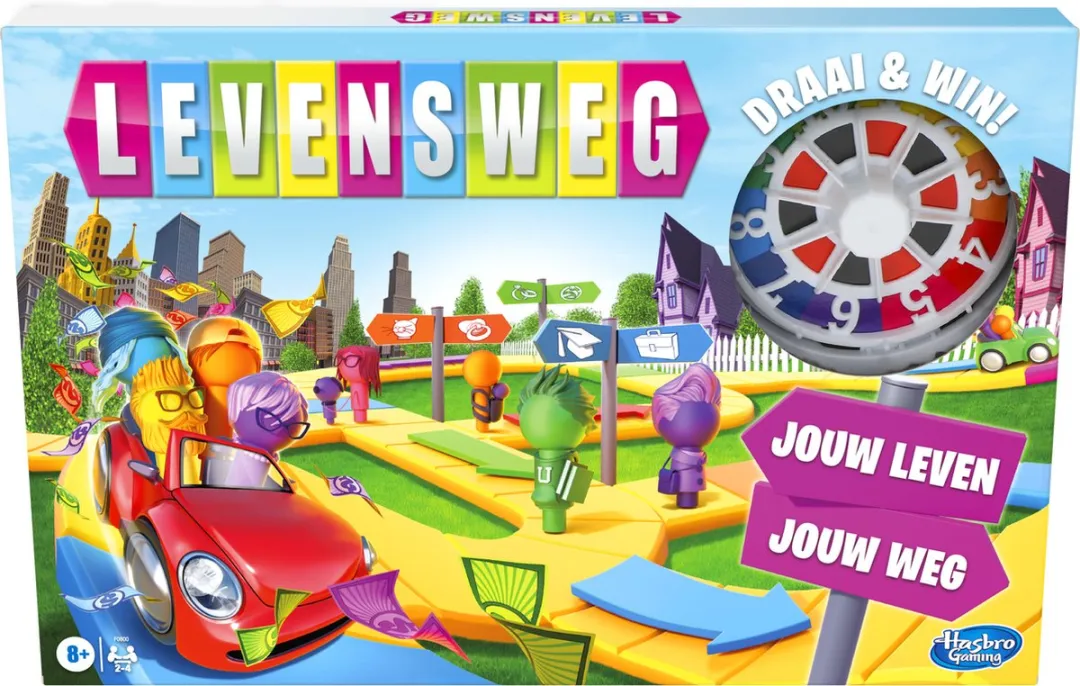 Hasbro Levensweg Bordspel - 2 tot 4 Spelers - 6 Kleuren