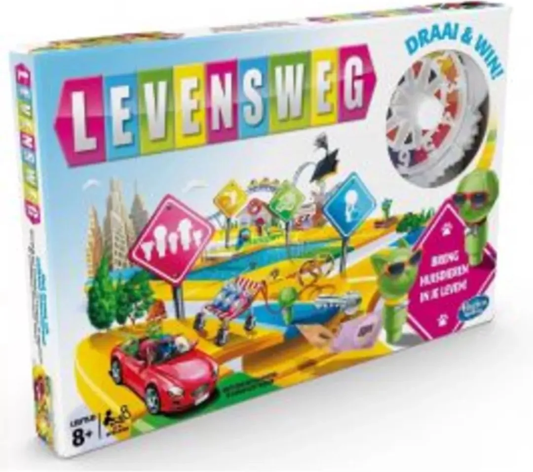Hasbro Levensweg Bordspel - 2 tot 4 Spelers - 6 Kleuren - afbeelding 6 van 6