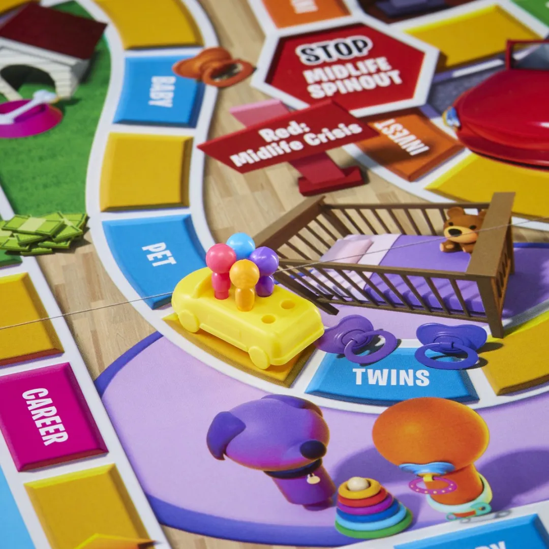 Hasbro Levensweg Bordspel - 2 tot 4 Spelers - 6 Kleuren