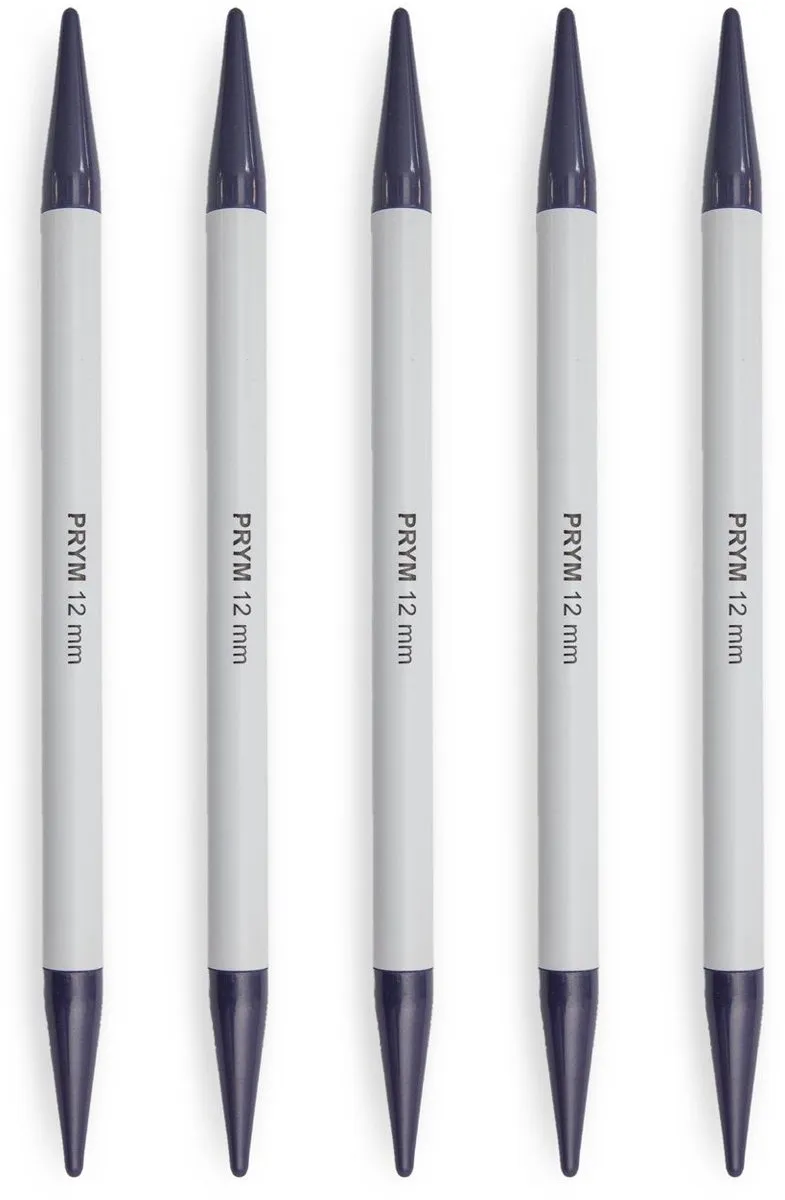 Prym Kousenbreinaalden 20cm 12mm - 5 Stuks - Grijs