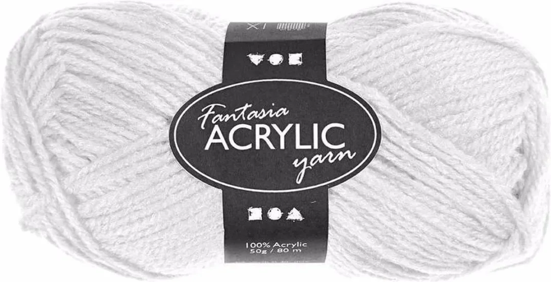 Creativ Company Wit Acryl Garen 80m