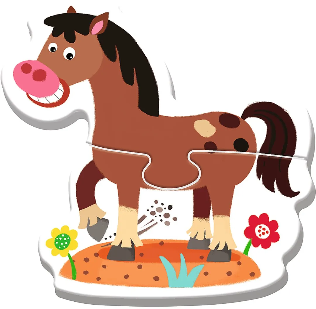 Trefl Baby Puzzel Boerderij Dieren 14 Stuks - 4 Puzzels