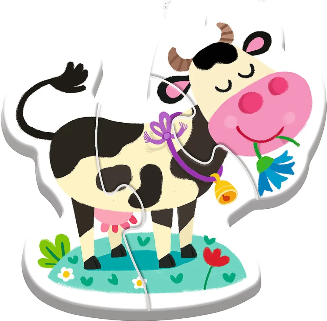 Trefl Baby Puzzel Boerderij Dieren 14 Stuks - 4 Puzzels