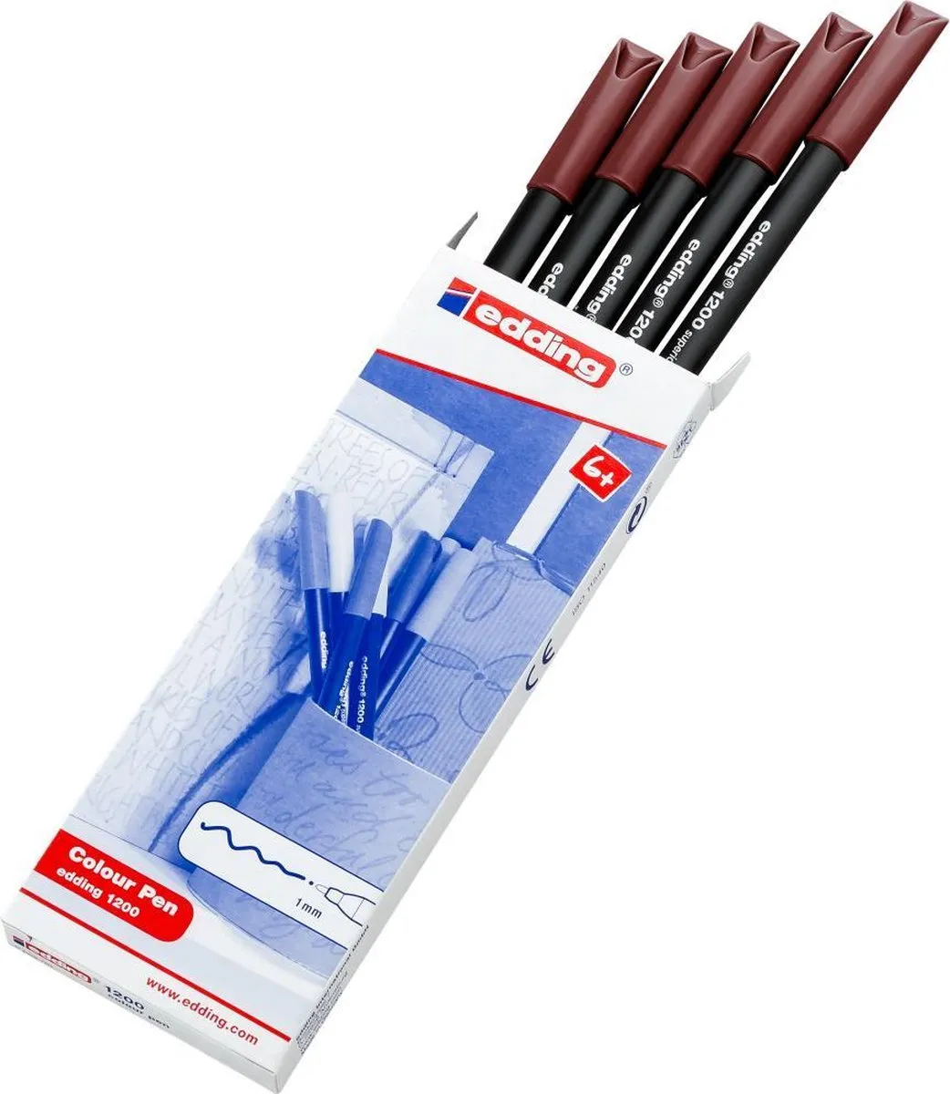 edding 1200-28 Color Pen - Engels Rood