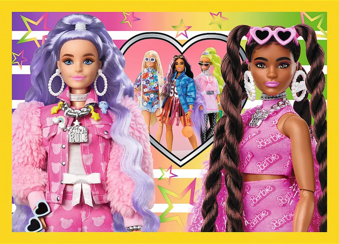 Trefl Barbie 4-in-1 Puzzel - 41 Stuks - Multicolor