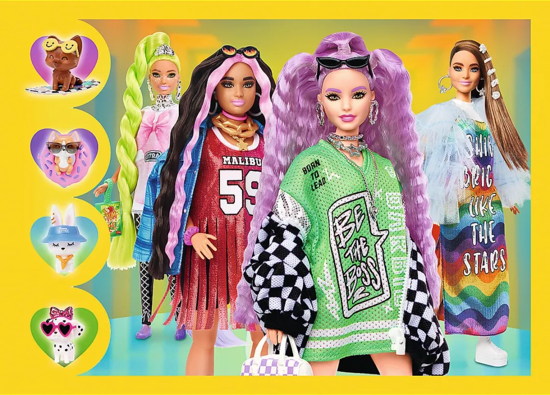 Trefl Barbie 4-in-1 Puzzel - 41 Stuks - Multicolor