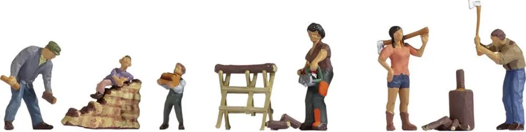 Noch H0 Brandhout Maken Figuren - Multicolor