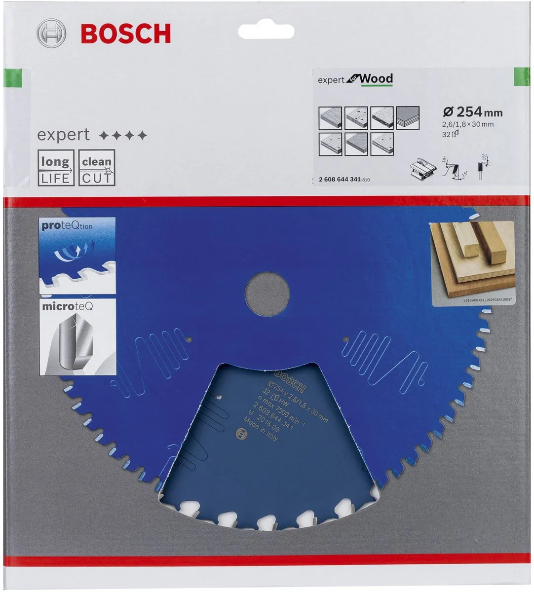 Bosch Blad Expert for Wood Zaagblad 254mm - 32 Tanden